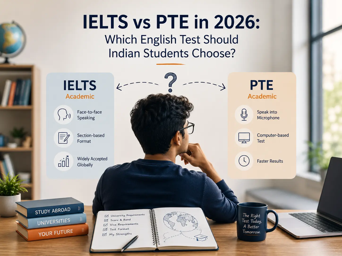 IELTS vs PTE in 2026: Which English Test Should Indian Students Choose?